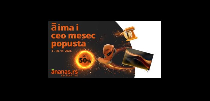 Počinje ceo mesec popusta na ananas.rs